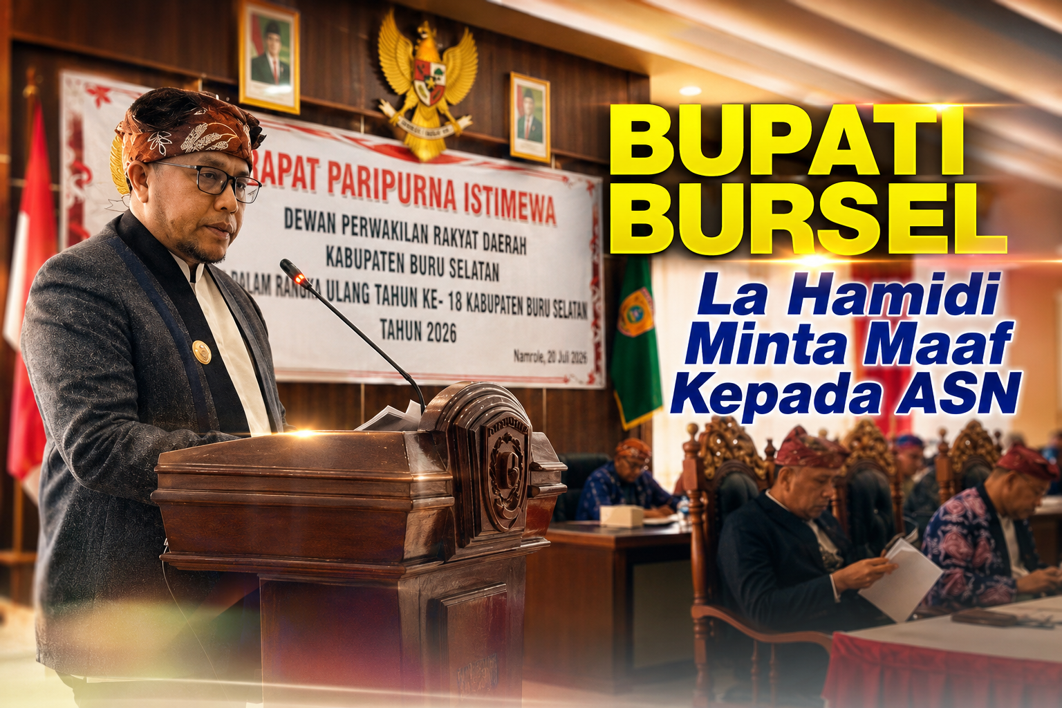 Bupati Bursel Minta Maaf kepada ASN, Janji Selesaikan Hak-Hak Pegawai