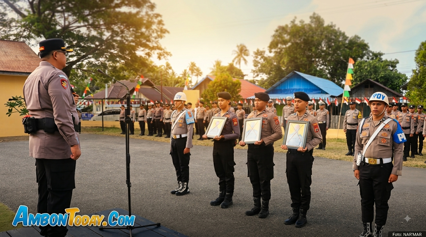 Tiga Personel Polres Bursel Di-PTDH, Kapolres: Jadikan Pelajaran di Momentum Kemerdekaan