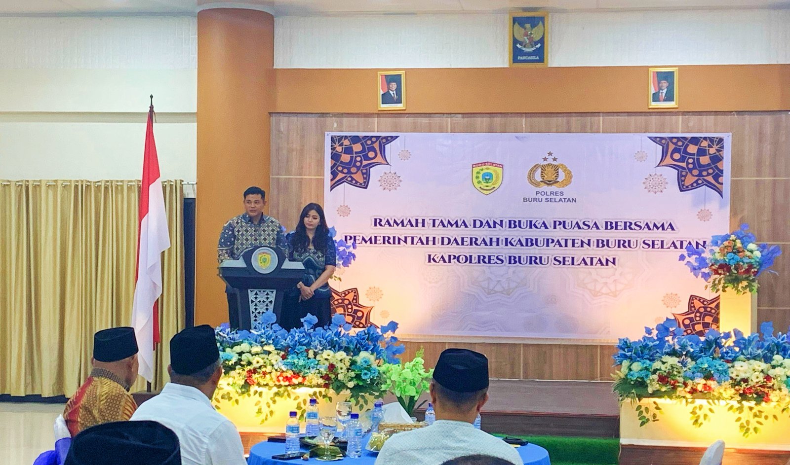 Pemda BurseL Bukber Kopolres Baru AKBP Andi Parningotan Lorena
