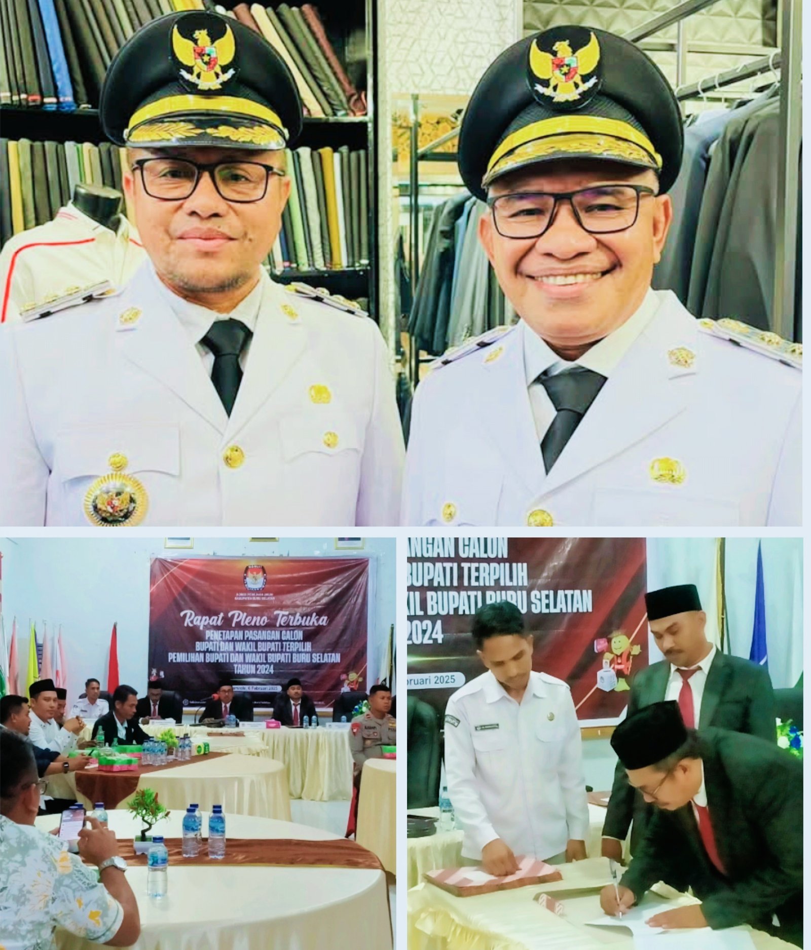 KPU BurseL Tetapkan LHM-GES Bupati dan Wakil Bupati BurseL Periode 2025-2030