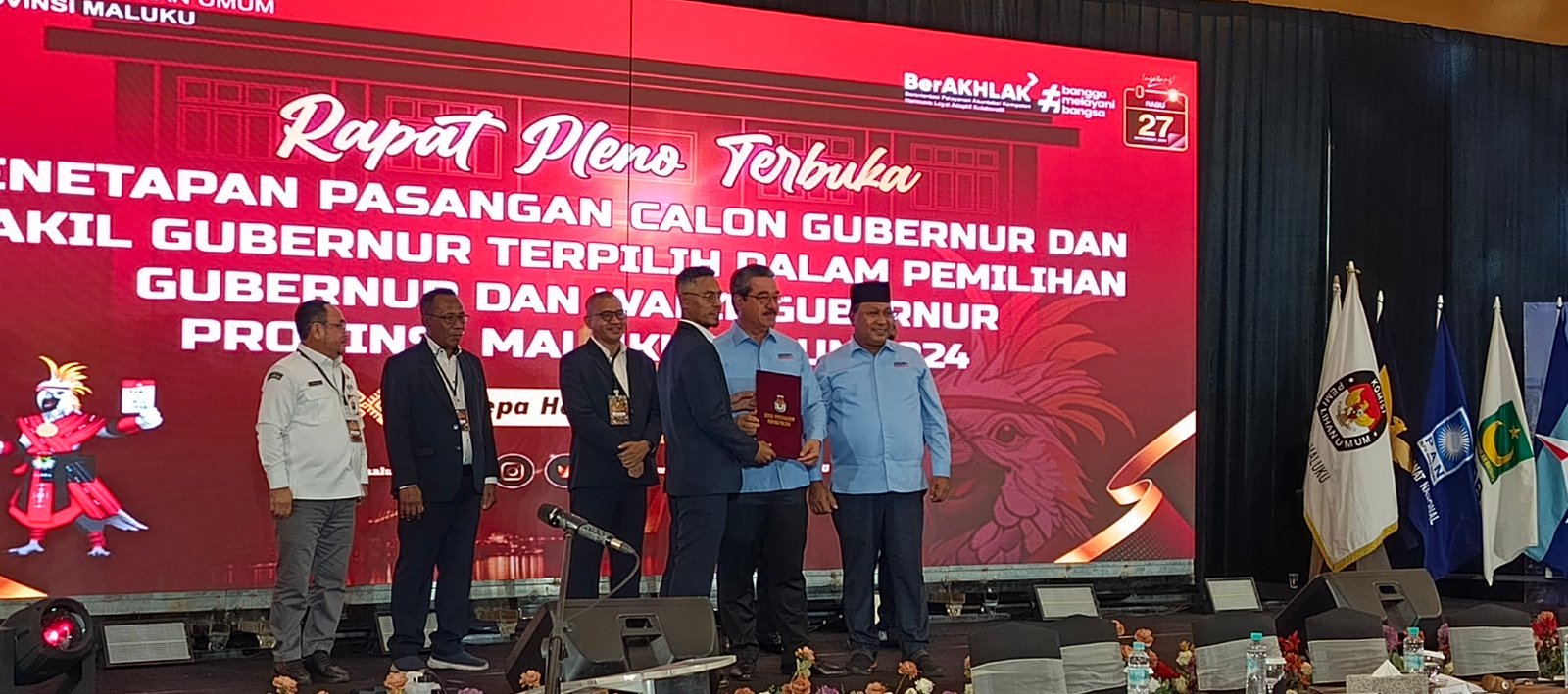 Sah..! KPU Tetapkan Paslon Lawamena Menang Pilgub Maluku