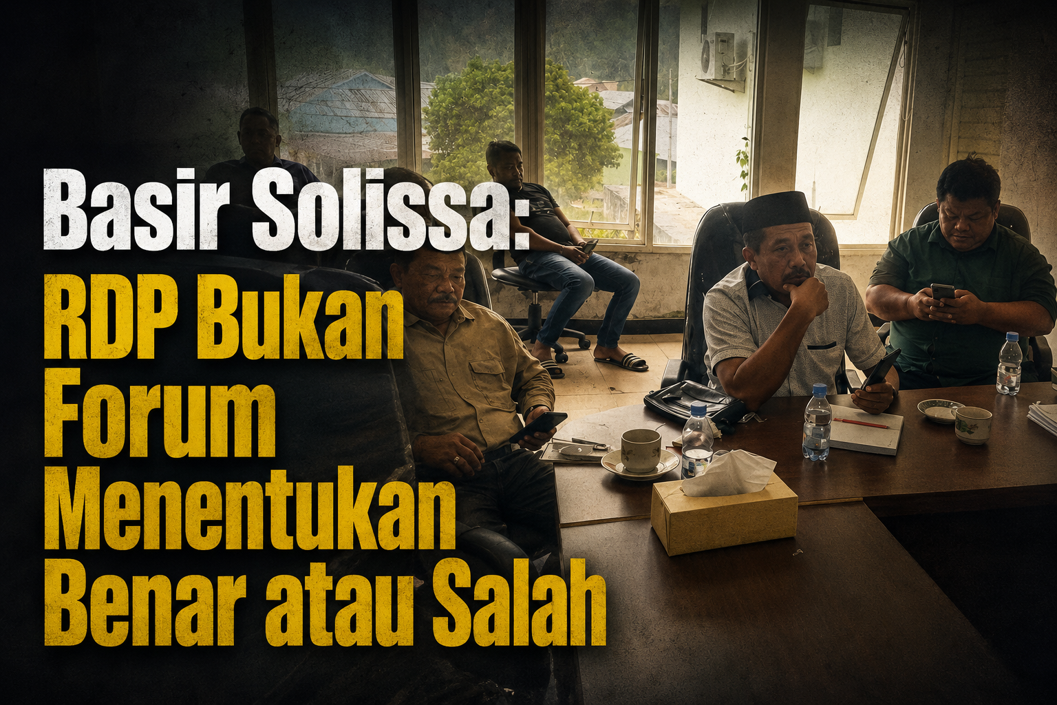Basir Solissa: RDP Bukan Forum Menentukan Benar atau Salah, Sengketa Dugaan Pencemaran Nama Baik Dipersilakan Diproses Secara Hukum