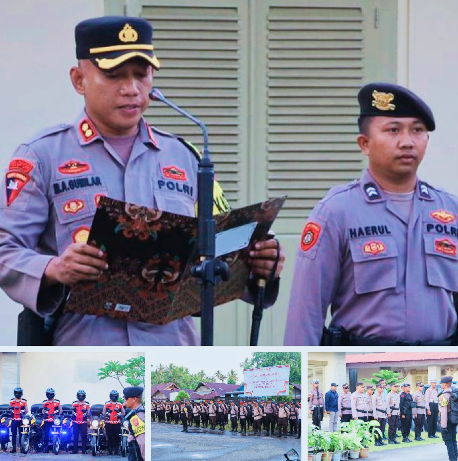 Polres BurseL Apel Pergeseran Pasukan Pengamanan TPS Pilkada 2024