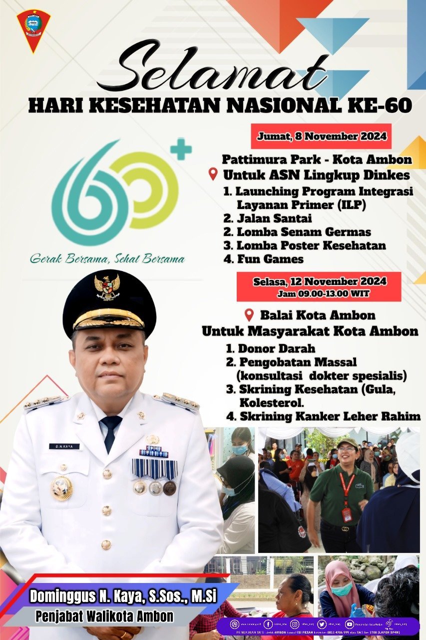 Peringati Hari Kesehatan, Dinkes Ambon Bakal Launching ILP