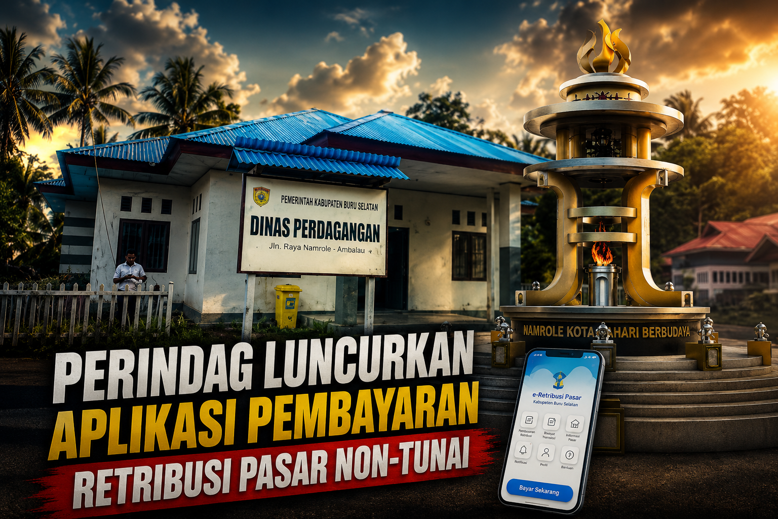 Perindag Bursel Luncurkan Aplikasi Retribusi Pasar Non-Tunai, Dorong Transparansi dan Cegah Pungli