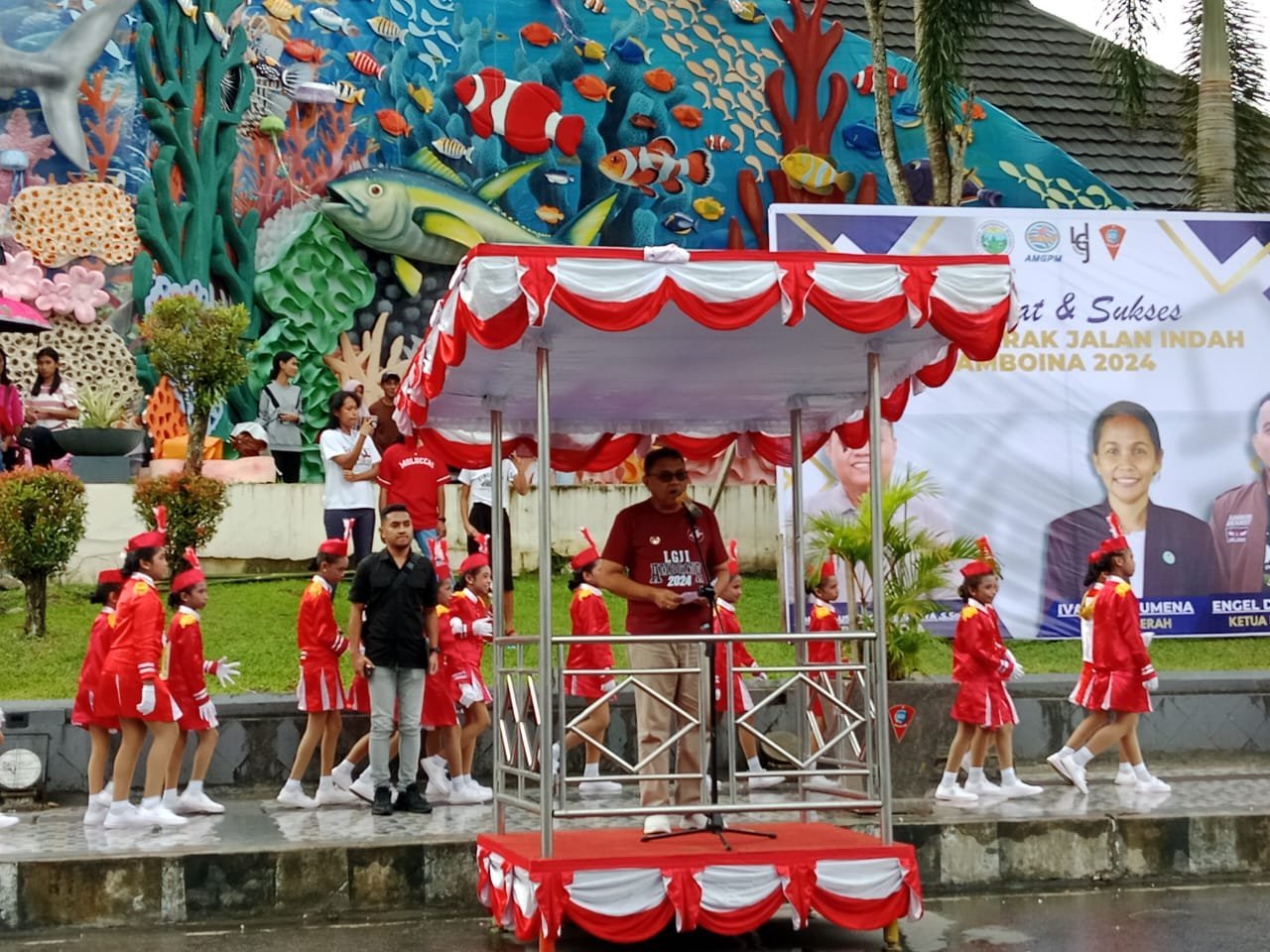 AMGPM Dakota Ambon Gelar Lomba Gerak Jalan Indah Amboina 2024