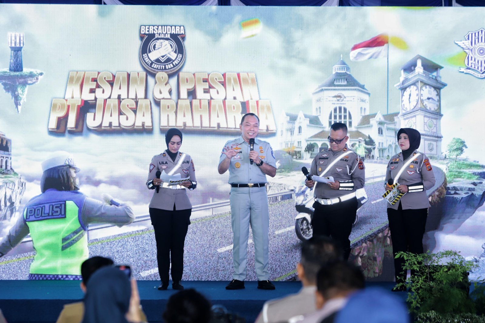 Jasa Raharja dan Korlantas Polri Gaungkan Keselamatan Berkendara di Gebyar Keselamatan 2024