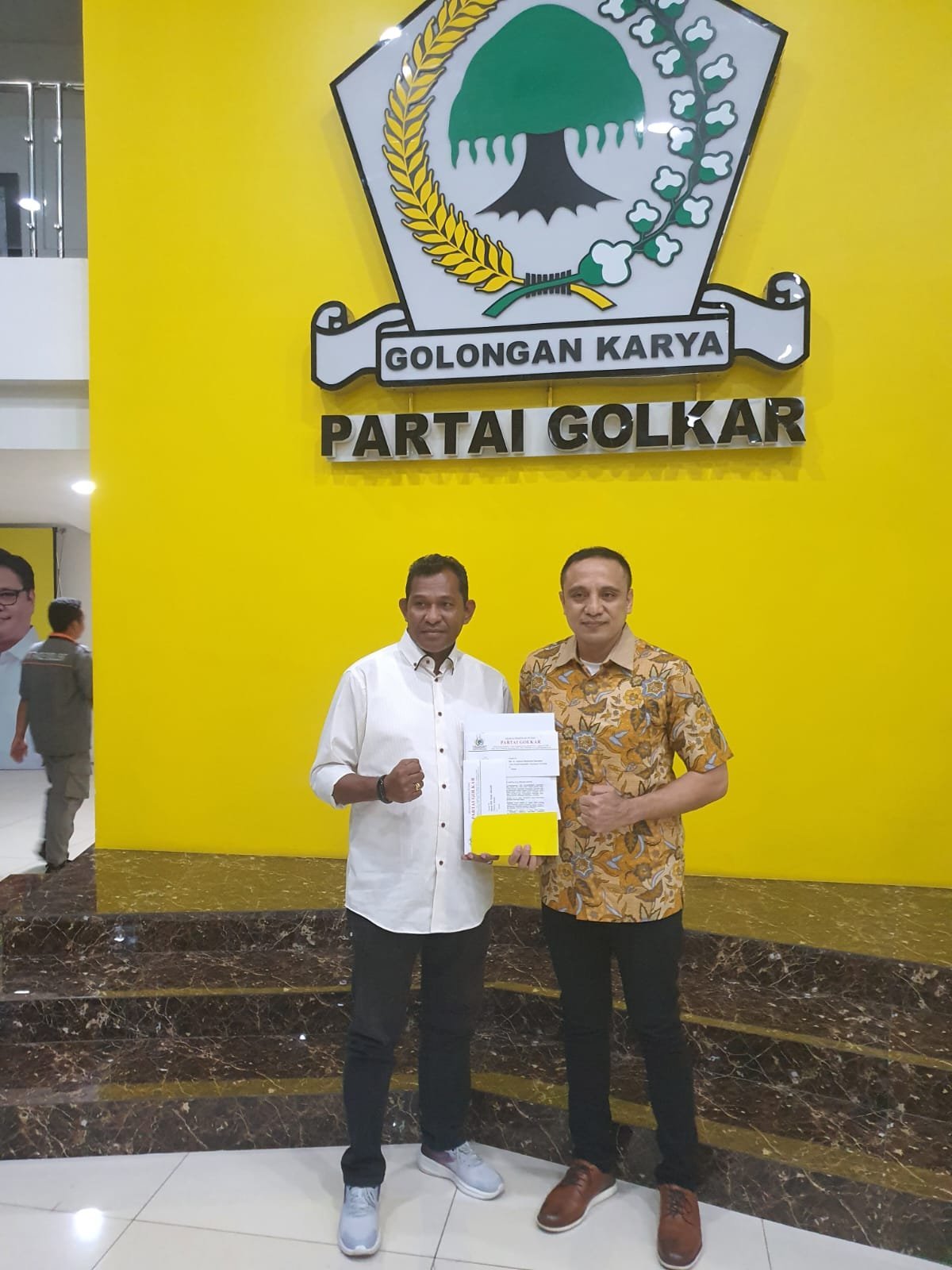 Boy - Poly Resmi Diusung Partai Golkar Di Pilkada KKT 2024