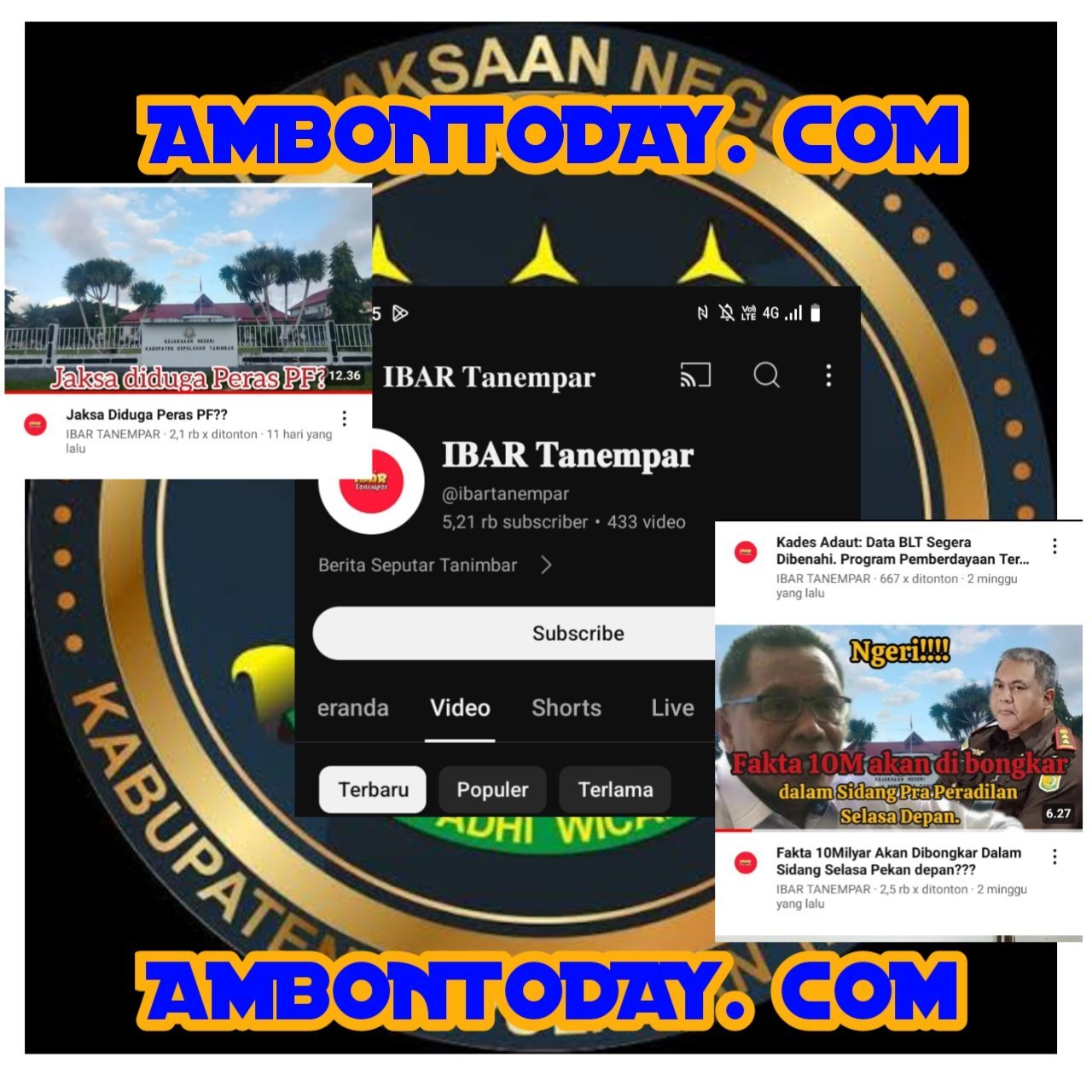 Akun YouTube Ibar Tanempar Terancam Diproses Hukum, Karena Bukan Produk Jurnalis.