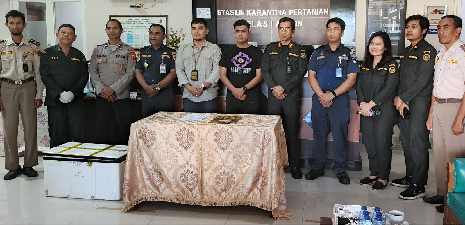 Badan Karantina Maluku Sosialisasi UU 21 dan Penolakan Media Pembawa PMK