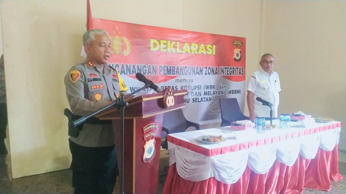 Polres Bursel Deklarasi Zona Integritas ; Ini Harapan Kapolres BurseL