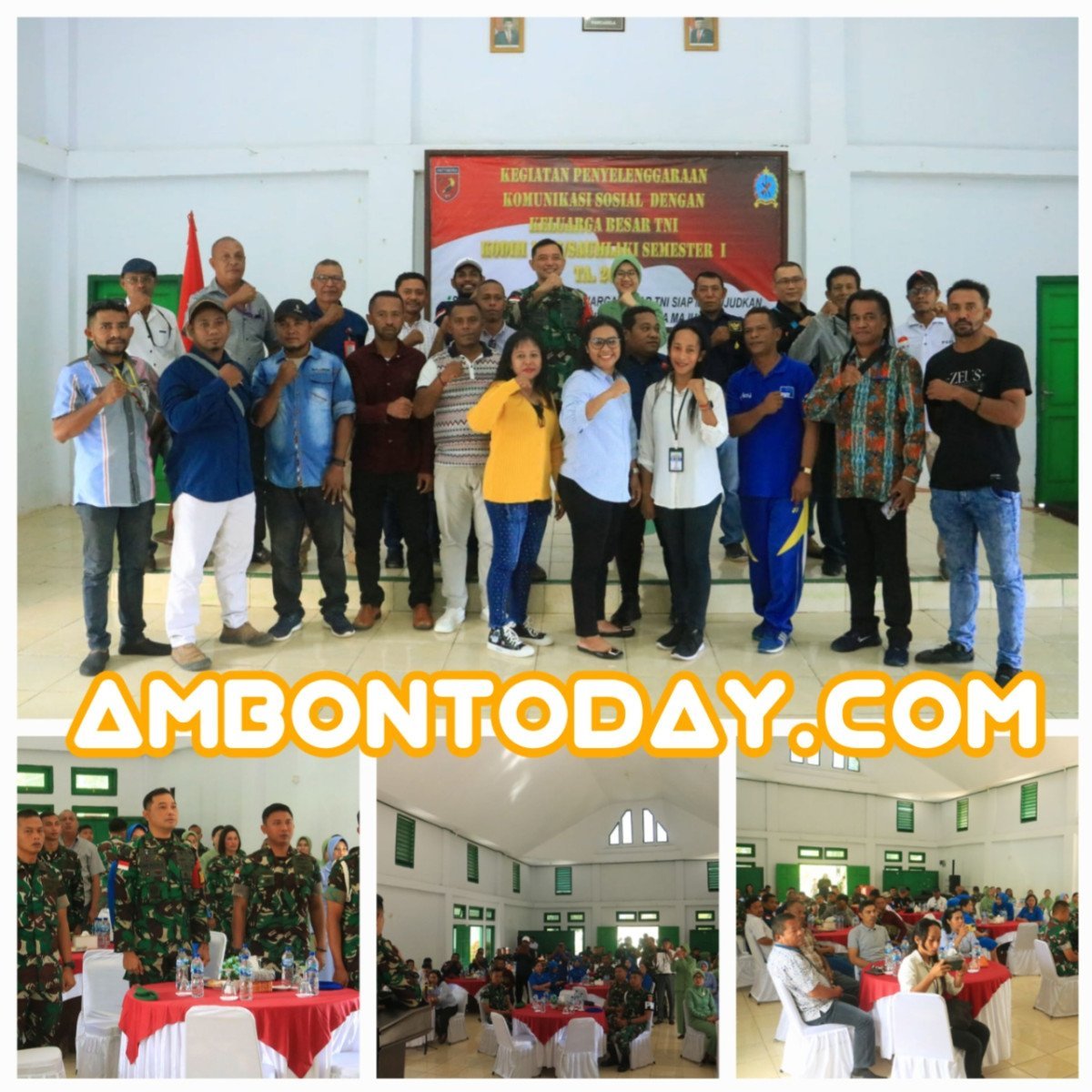 Gelar Komsos Dengan Keluarga Besar TNI Kodim 1507/Saumlaki, Ini Yang Disampaikan Dandim.