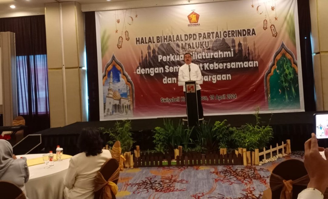DPD Gerindra Maluku Gelar Halal BI Halal