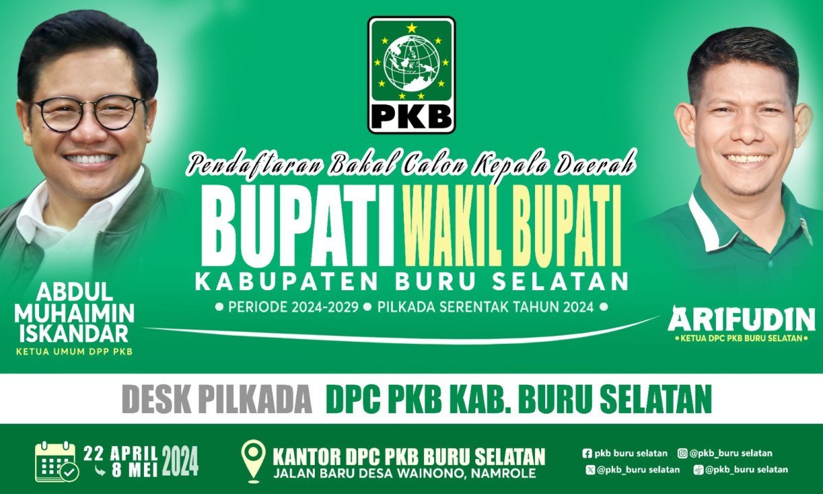 PKB Bursel Buka Pendaftaran Bakal Calon Bupati-Wakil Bupati Pilkada 2024