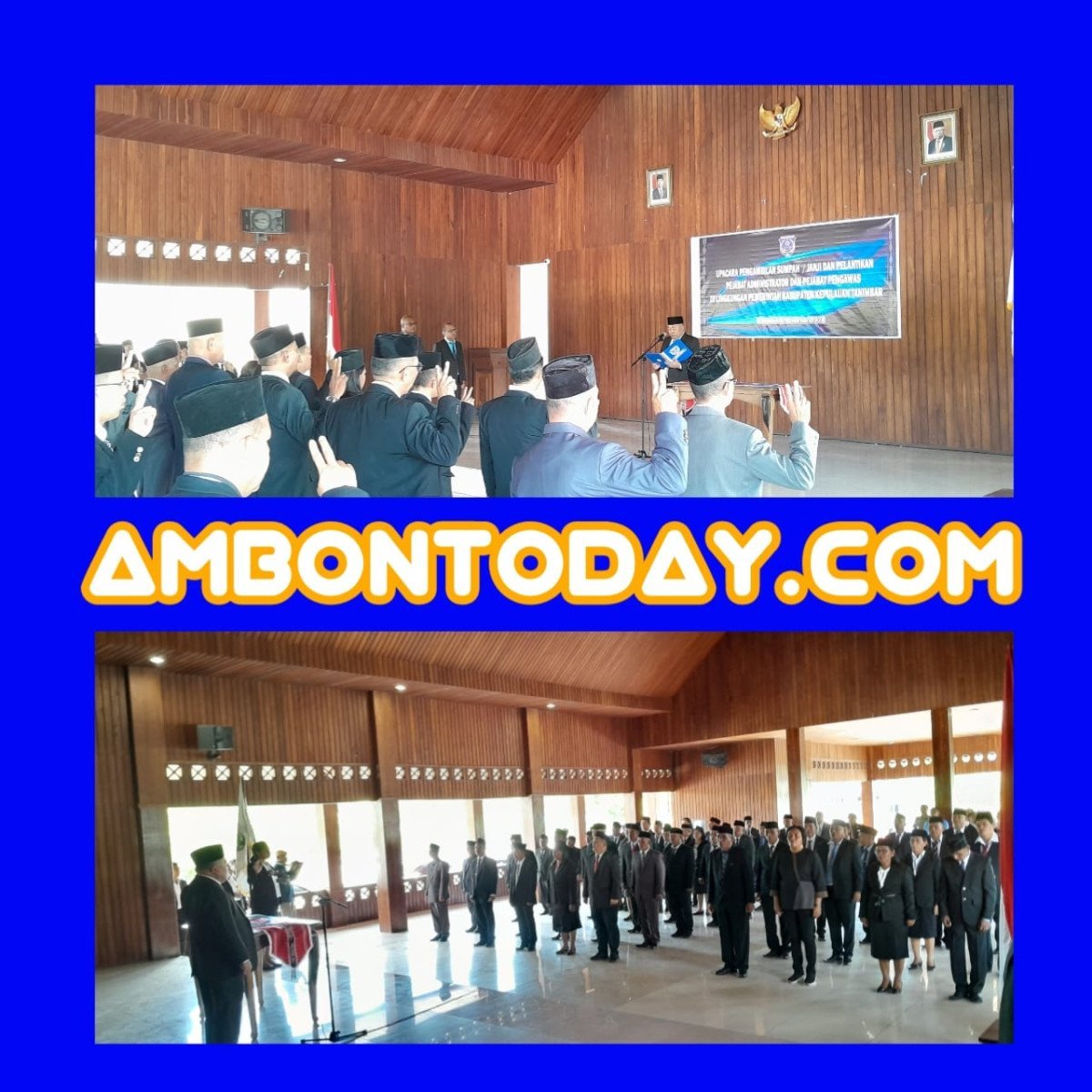 66 Pejabat Administrator dan Pengawas Pemda Kepulauan Tanimbar Dilantik