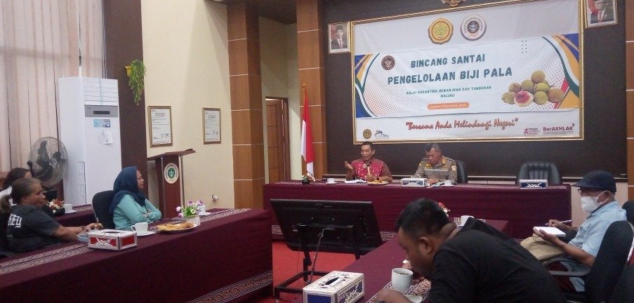 Badan Karantina Indonesia Gelar Bincang Santai Pengelolaan Biji Pala
