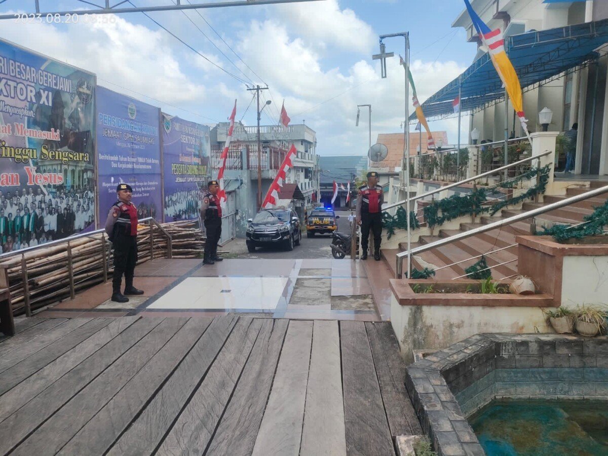 Sat Samapta Polres Kepulauan Tanimbar rutin lakukan Patroli Dialogis Jepang Ibadah Minggu