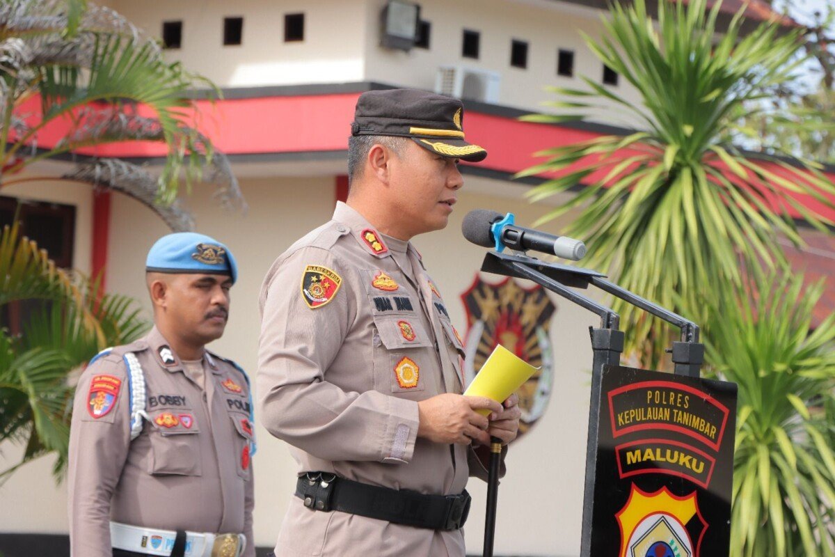 Polres Kepulauan Tanimbar gelar Apel Kasat Kamling Wujudkan Polri yang Presisi dalam menjaga Kamtibmas