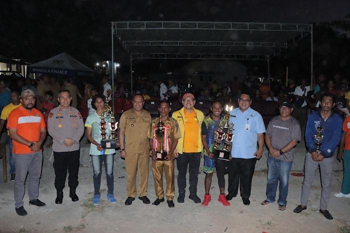 Polres Kepulauan Tanimbar Berhasil Mengamankan Final Pertandingan Bola Voly Antar Desa