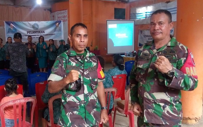 Babinsa Kudamati Siap Dukung Program TP-PKK