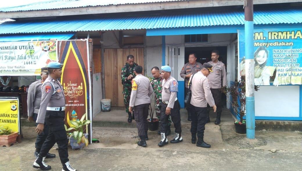 Kapolres Cek Pos Pam Idul Fitri pada Polsek Tanimbar Utara