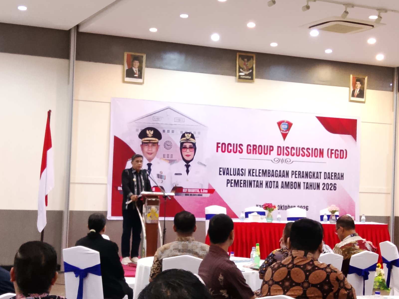 Evaluasi Kelembagaan, Wali Kota Ambon Tekankan Organisasi OPD Harus Efektif dan Tak Tumpang Tindih
