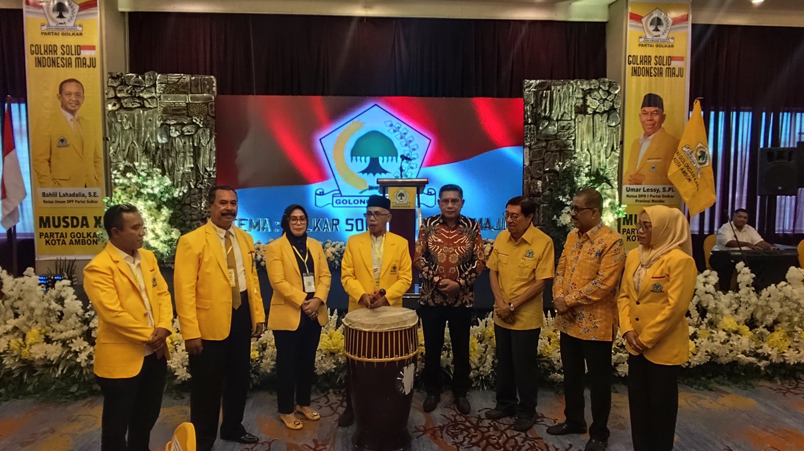 Musda X Golkar Ambon, Ridwan Marasambessy dan Bodewin Wattimena Serukan Soliditas Kader