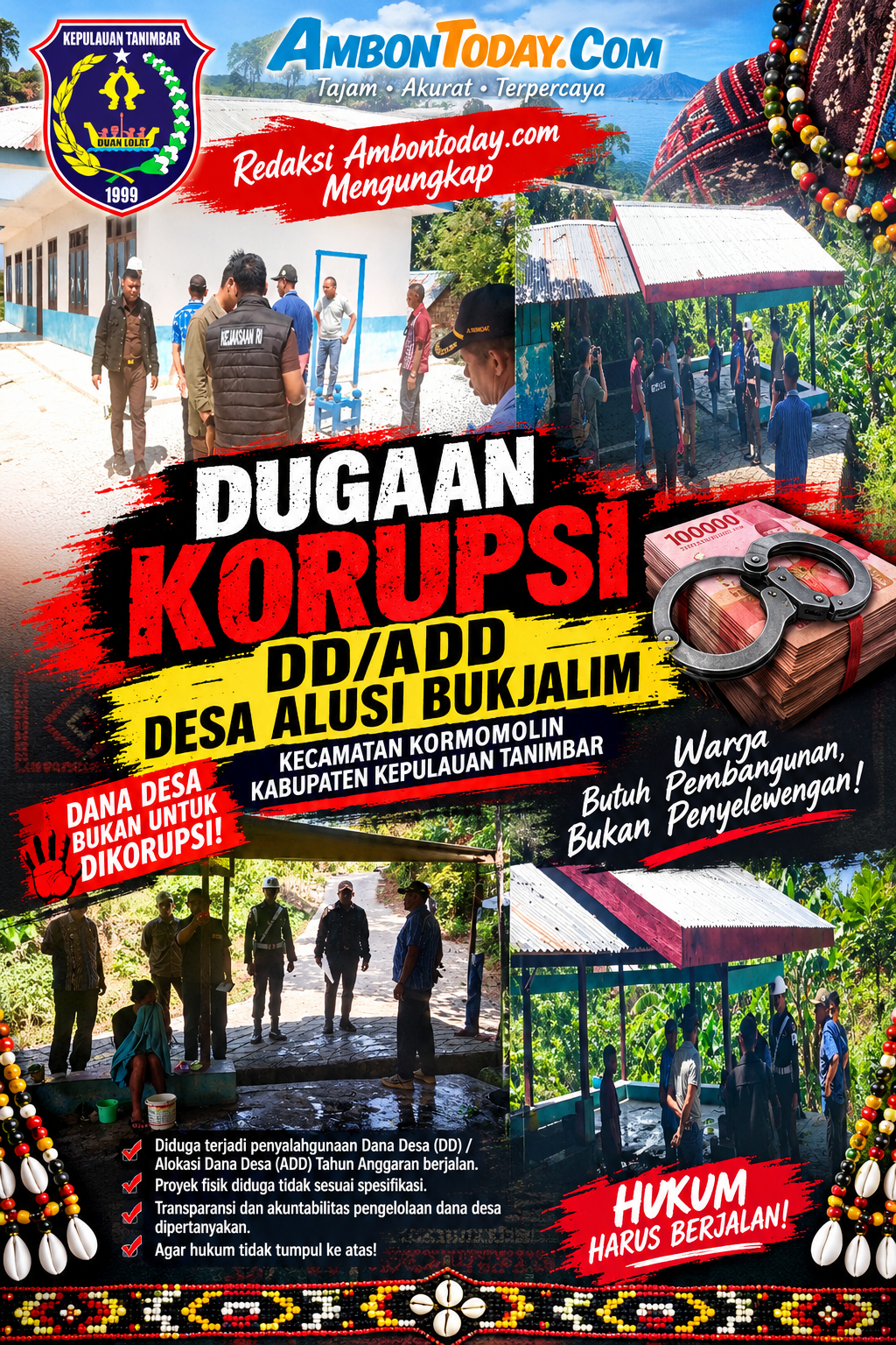 Warga Alusi Bukjalim Minta Keseriusan Kejari Saumlaki Ungkap Dugaan Korupsi DD/ADD  