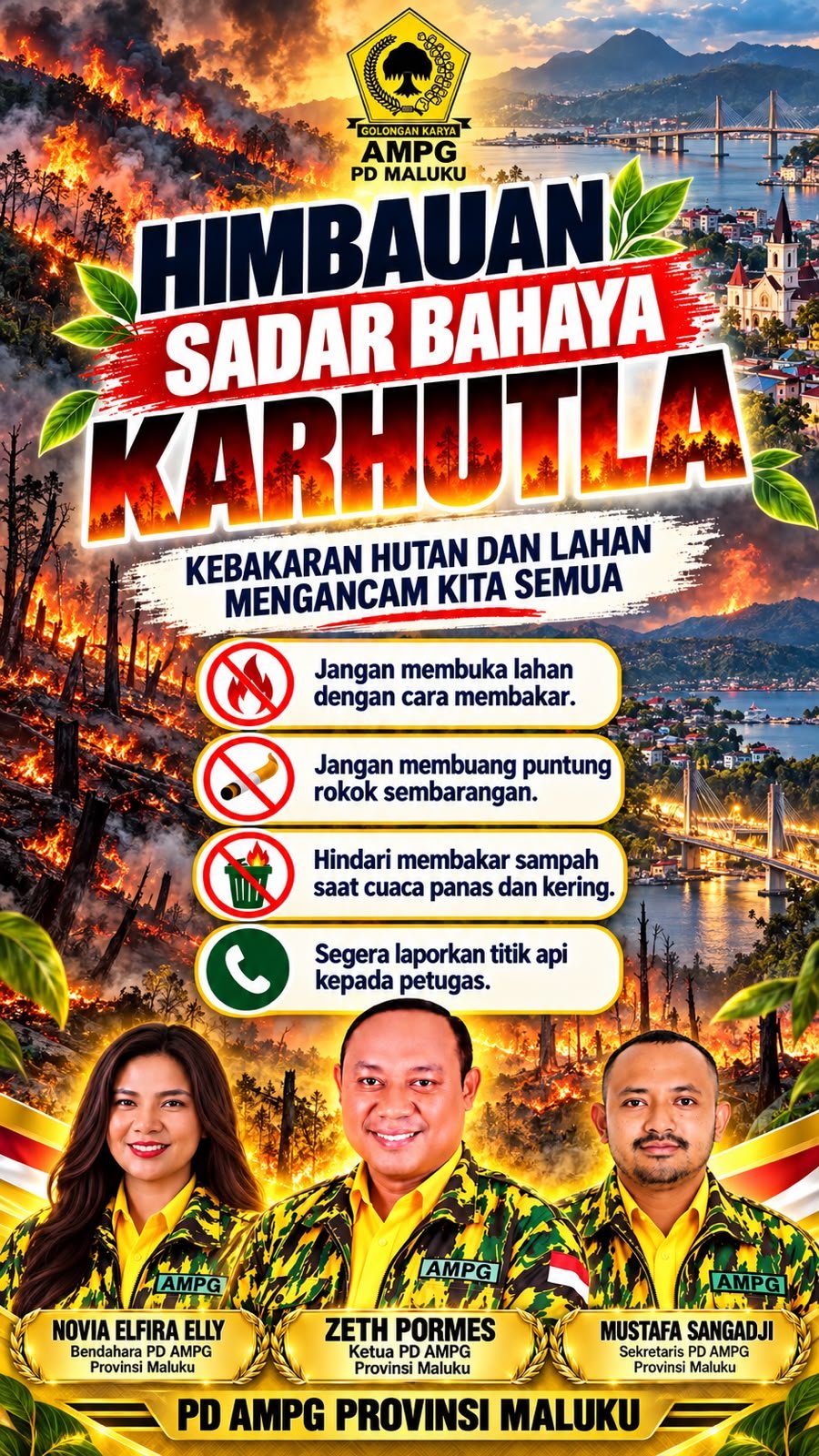 Cegah Karhutla, AMPG Maluku Ajak Masyarakat Jaga Hutan dan Lingkungan Ambon - Pengurus Daerah