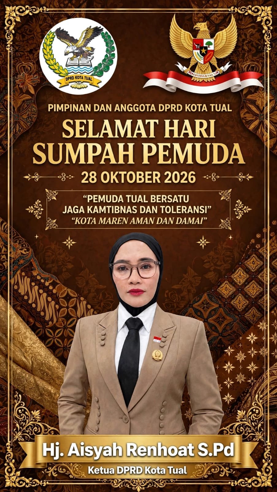   Renhoat Minta Pemuda Bersatu Bangun Kota Tual Tanpa Perbedaan