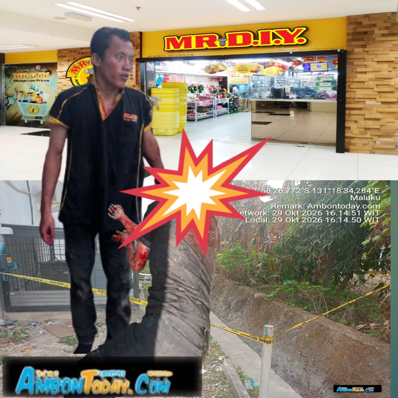 Pegawai Mr DIY Tikam Ibu Anak Dua