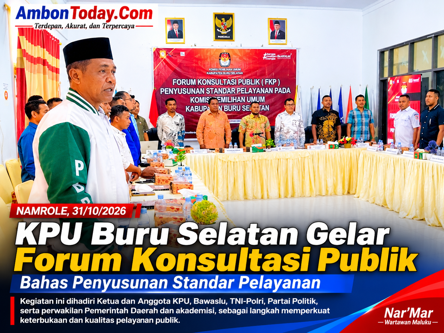 KPU BurseL Gelar Forum Konsultasi Publik, Bahas Penyusunan Standar Pelayanan