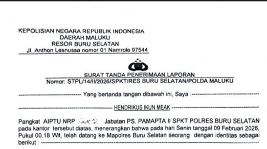 Dugaan Pemalsuan SK untuk Seleksi PPPK di Pemda Bursel Dilaporkan ke Polisi