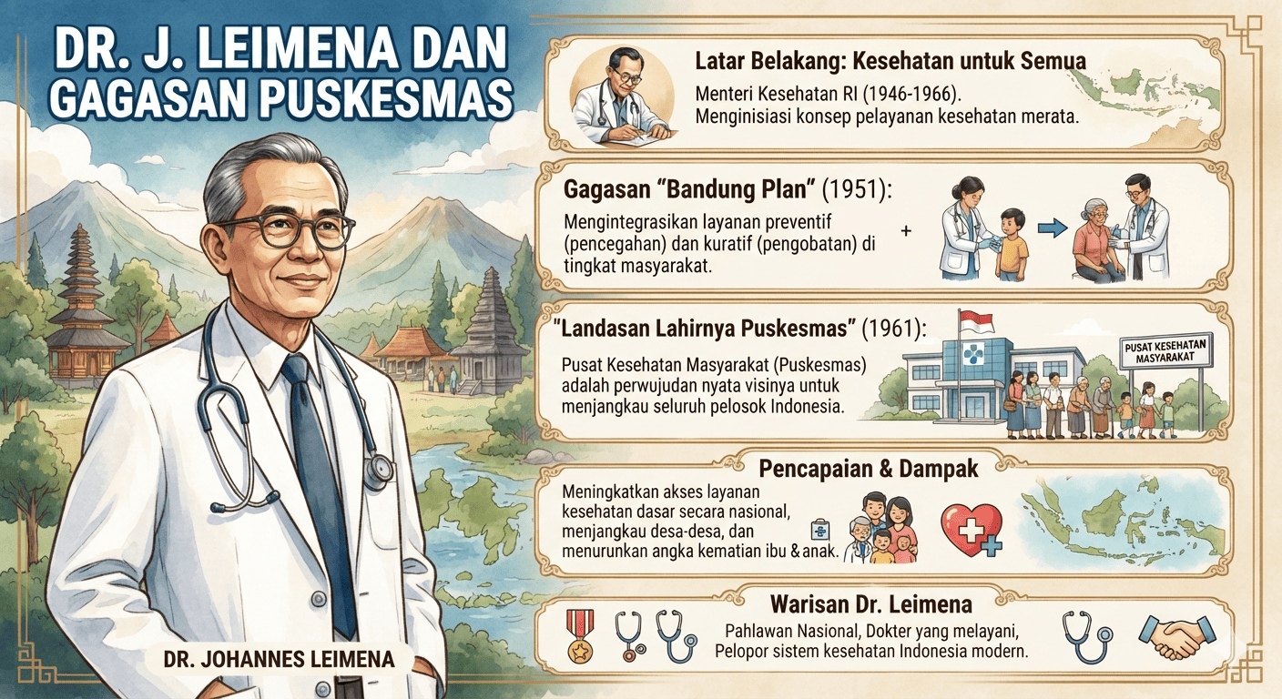 Mengenal Dr. J. Leimena: Sosok Menteri Sederhana di Balik Ribuan Puskesmas Indonesia