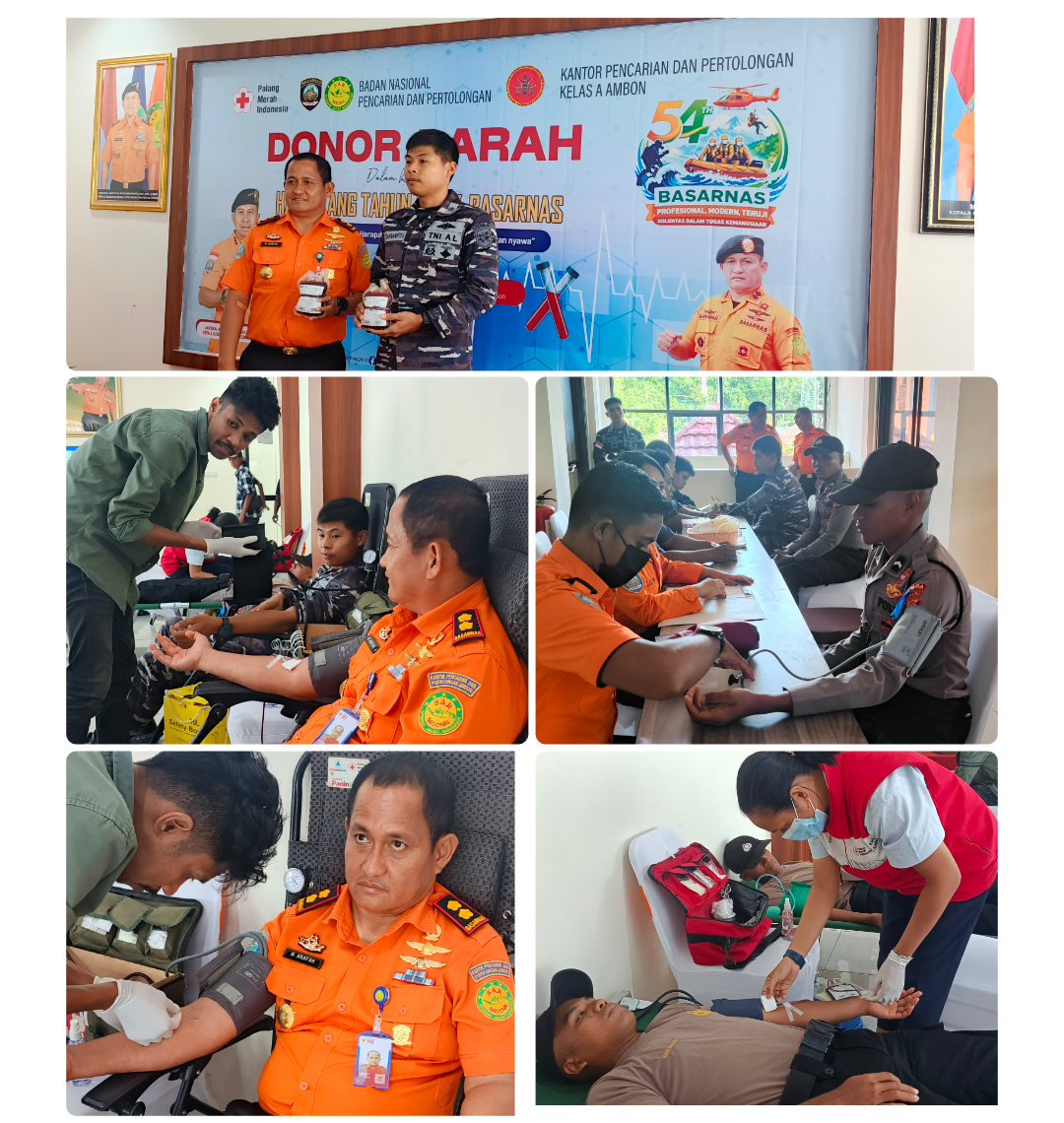Jelang HUT ke-54, Basarnas Berikan Harapan Bagi Masyarakat Lewat Giat Donor Darah