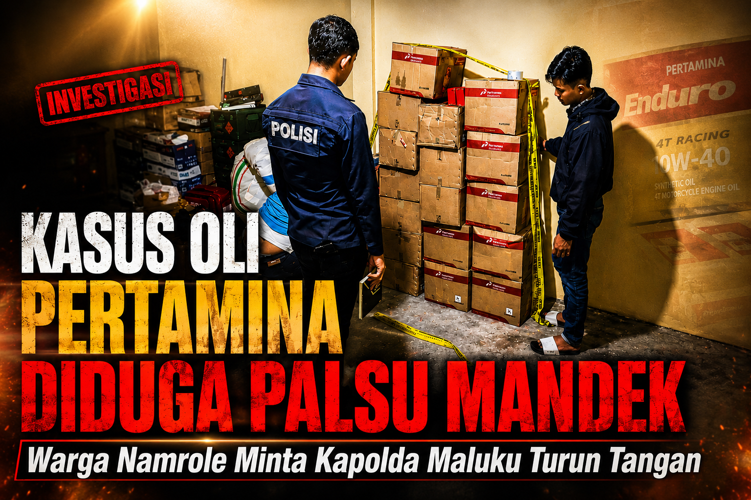 KASUS OLI PERTAMINA DIDUGA PALSU MANDEK Warga Namrole Minta Kapolda Maluku Turun Tangan