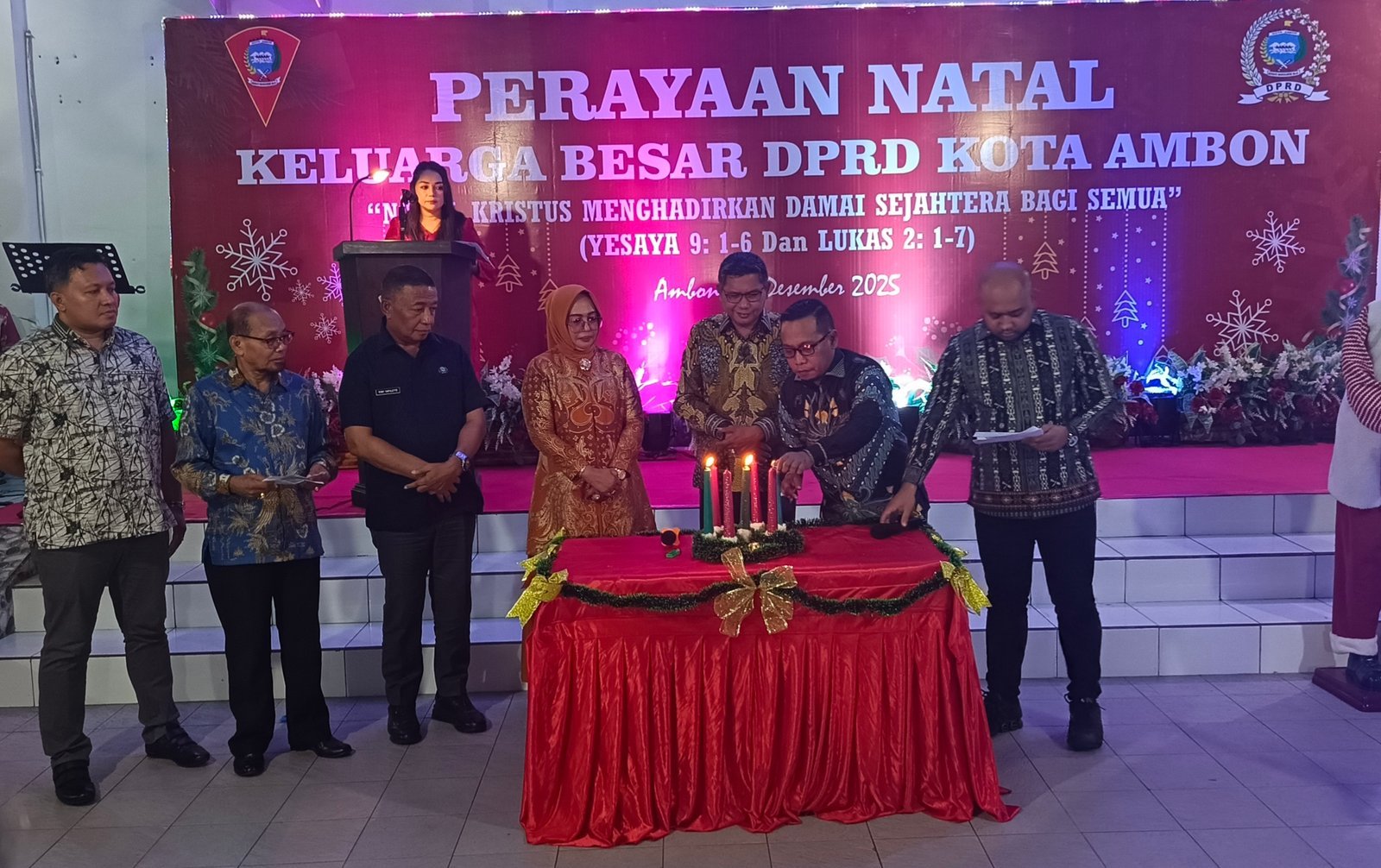 Sederhana dan Hikmat, DPRD Kota Ambon Rayakan Natal Bersama