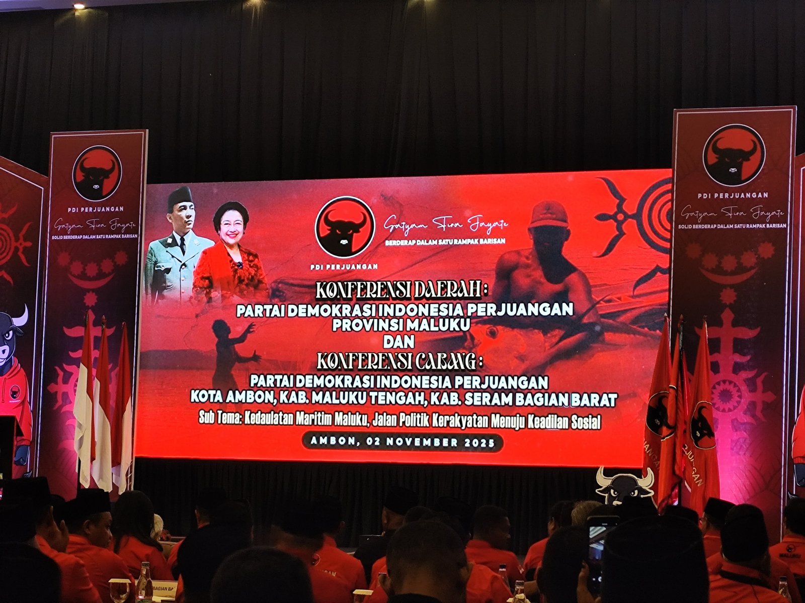 PDI Perjuangan Maluku Teguhkan Kedaulatan Maritim dan Konsolidasi Politik Lewat Konferda-Konfercab