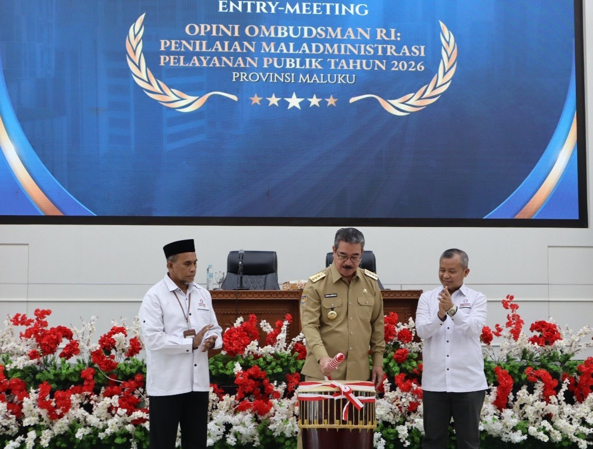 Gubernur Maluku Hadiri Entry Meeting Penilaian Maladministrasi Ombudsman RI