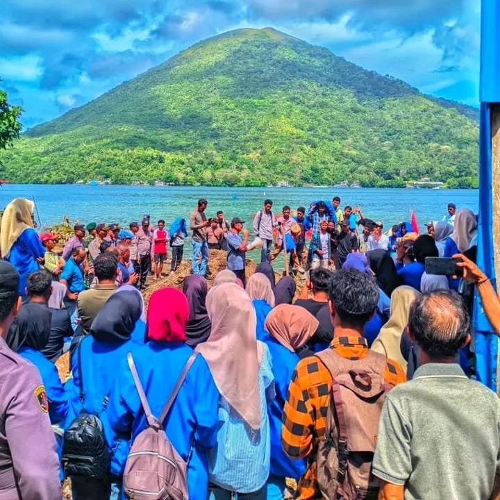 Mahasiswa Tolak Pembangunan Cold Storage di Tanah Adat Banda, Diduga Milik Abdullah Tuasikal